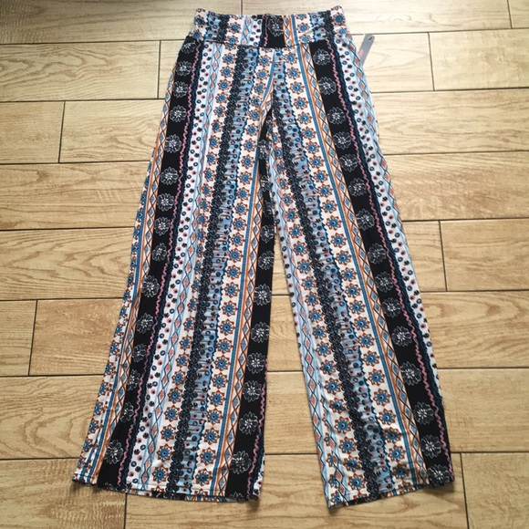 Shosho 🛍️ Capri Pants Blue & Pink  Sz Various - Picture 3 of 12